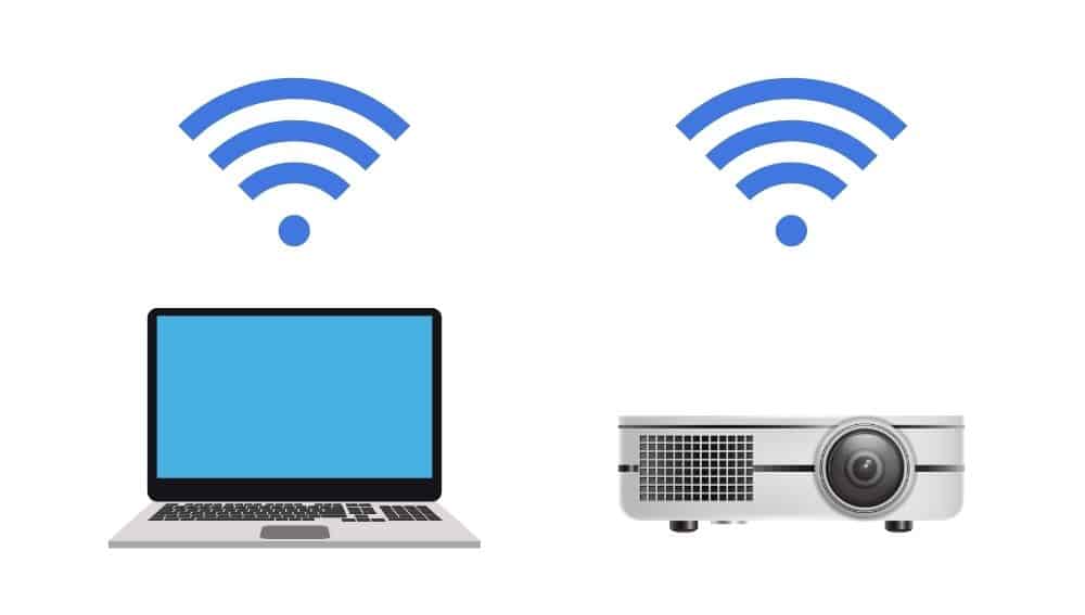 Set up the wireless projector