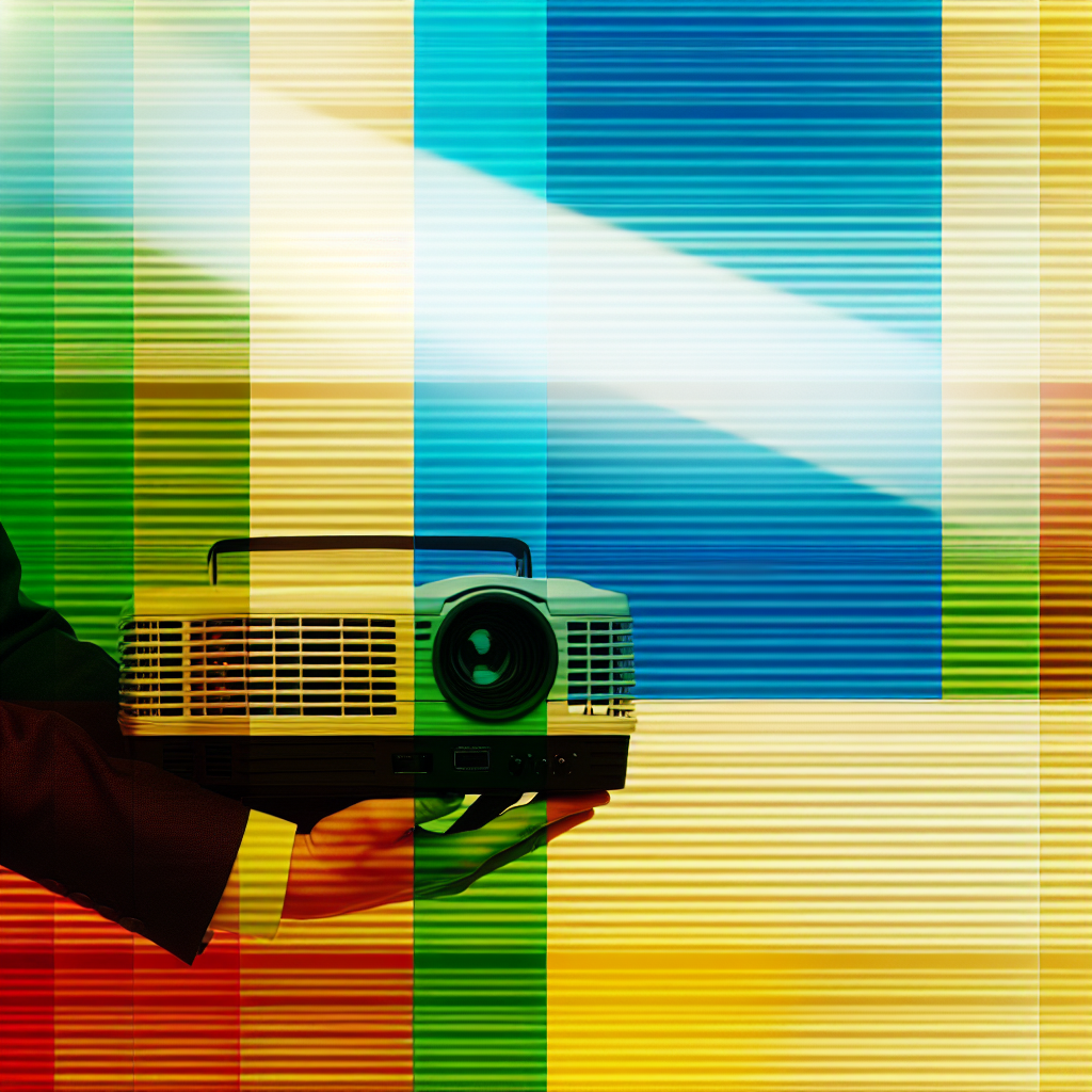 Business presentation projector in a meeting-room setting for comparing office projector options in 2026