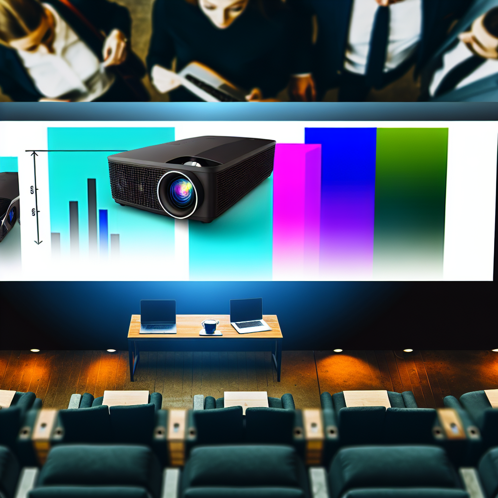 Projector screen size planning diagram for viewing distance and screen dimensions in 2026