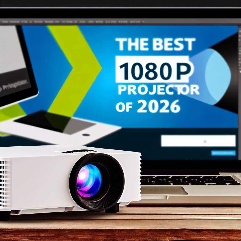 1080p projector representing Full HD projector choices for business, gaming and home viewing in 2026