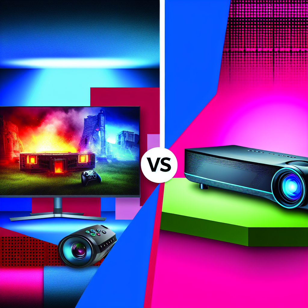 Gaming monitor and projector comparison for choosing a gaming display in 2026