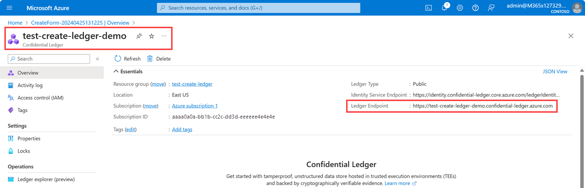 Azure Confidential Ledger