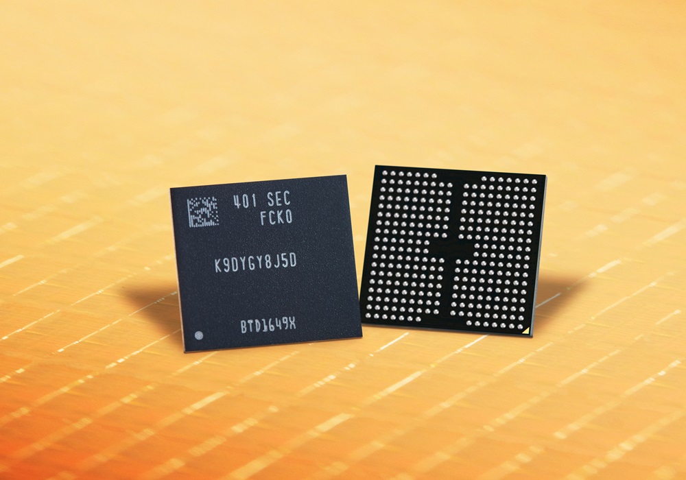 Samsung press photograph issued with the ninth-generation V-NAND announcement. The publisher supplied no description of what is shown.