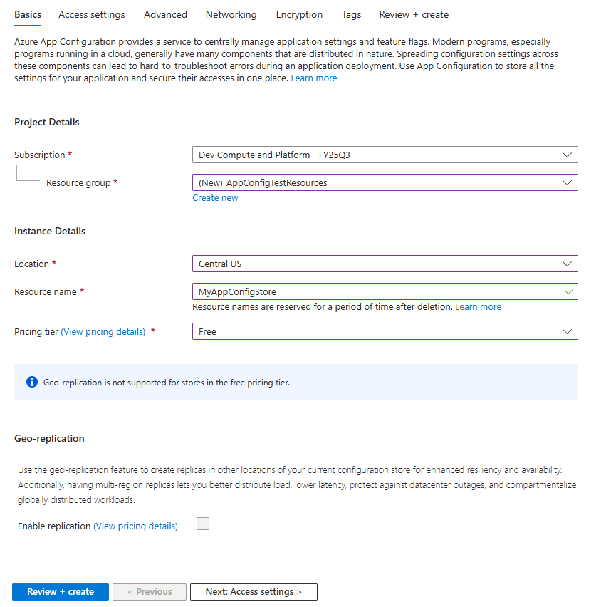 Azure App Configuration