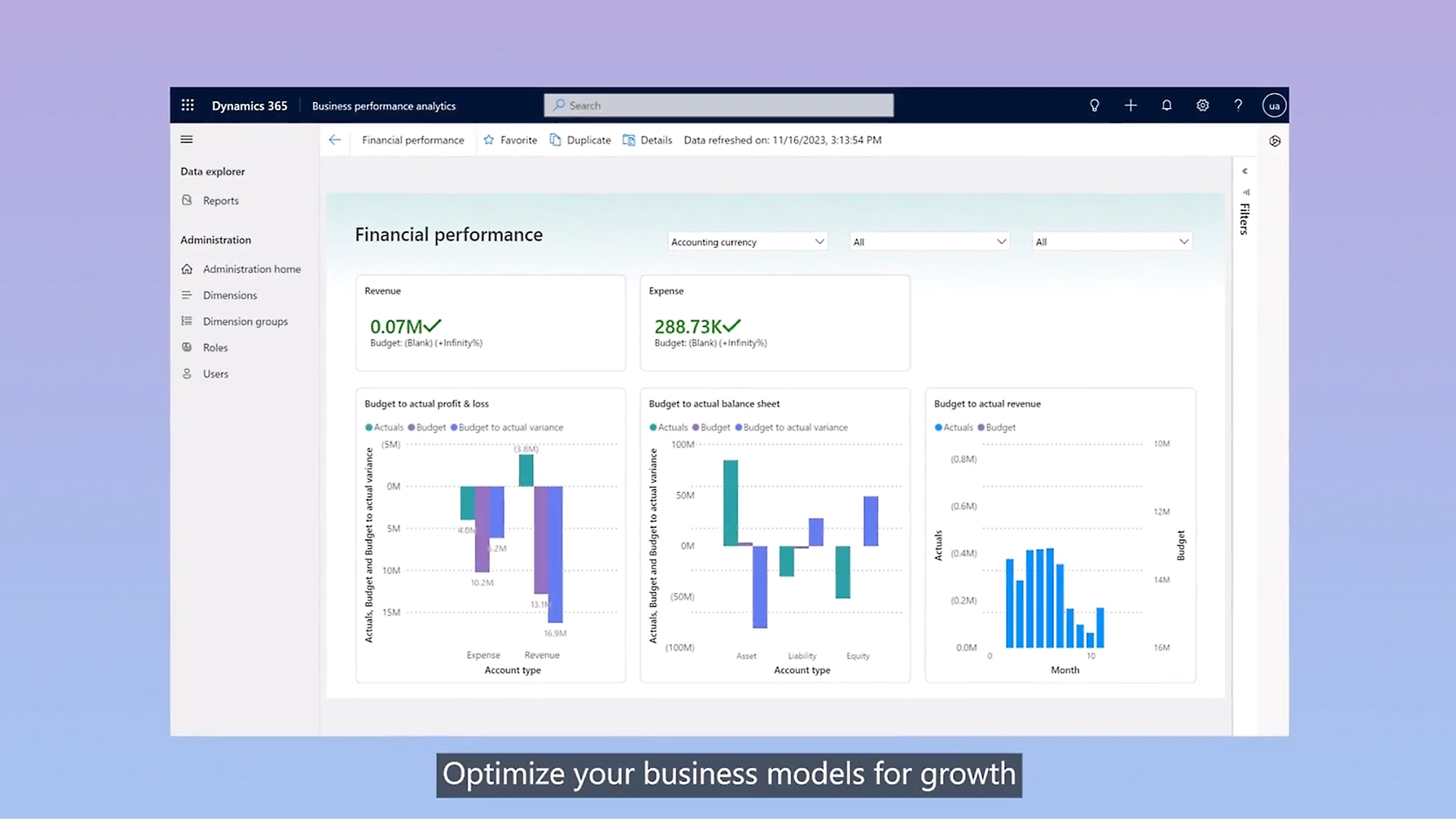 Dynamics 365 Finance