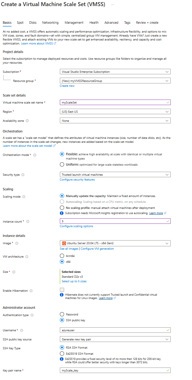 Azure Virtual Machine Scale Sets