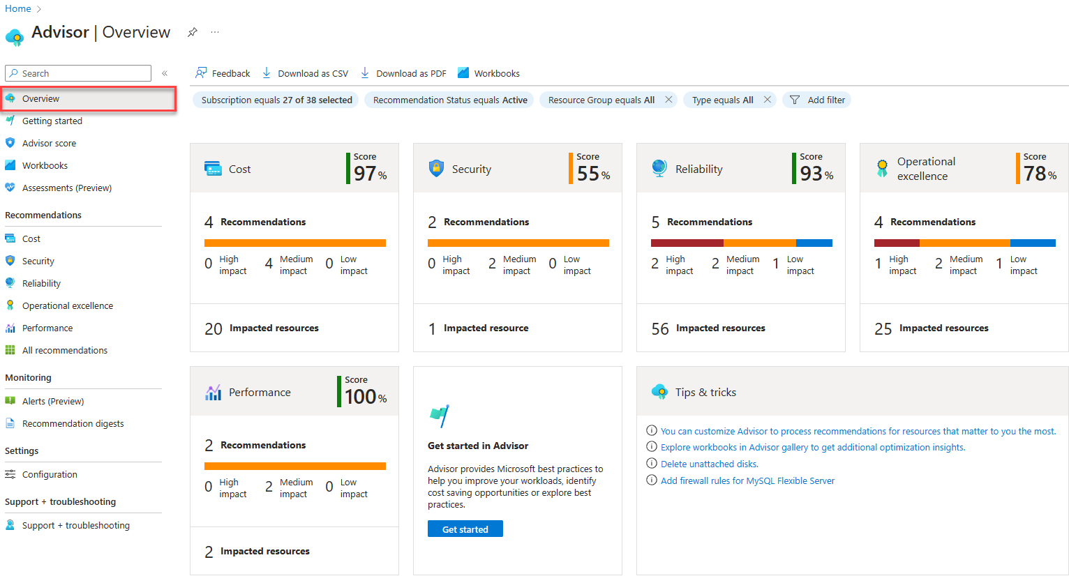 Azure Advisor
