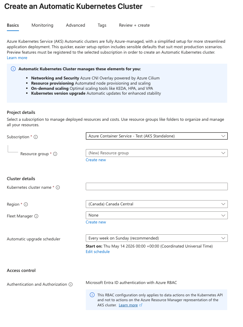 Azure Kubernetes Service