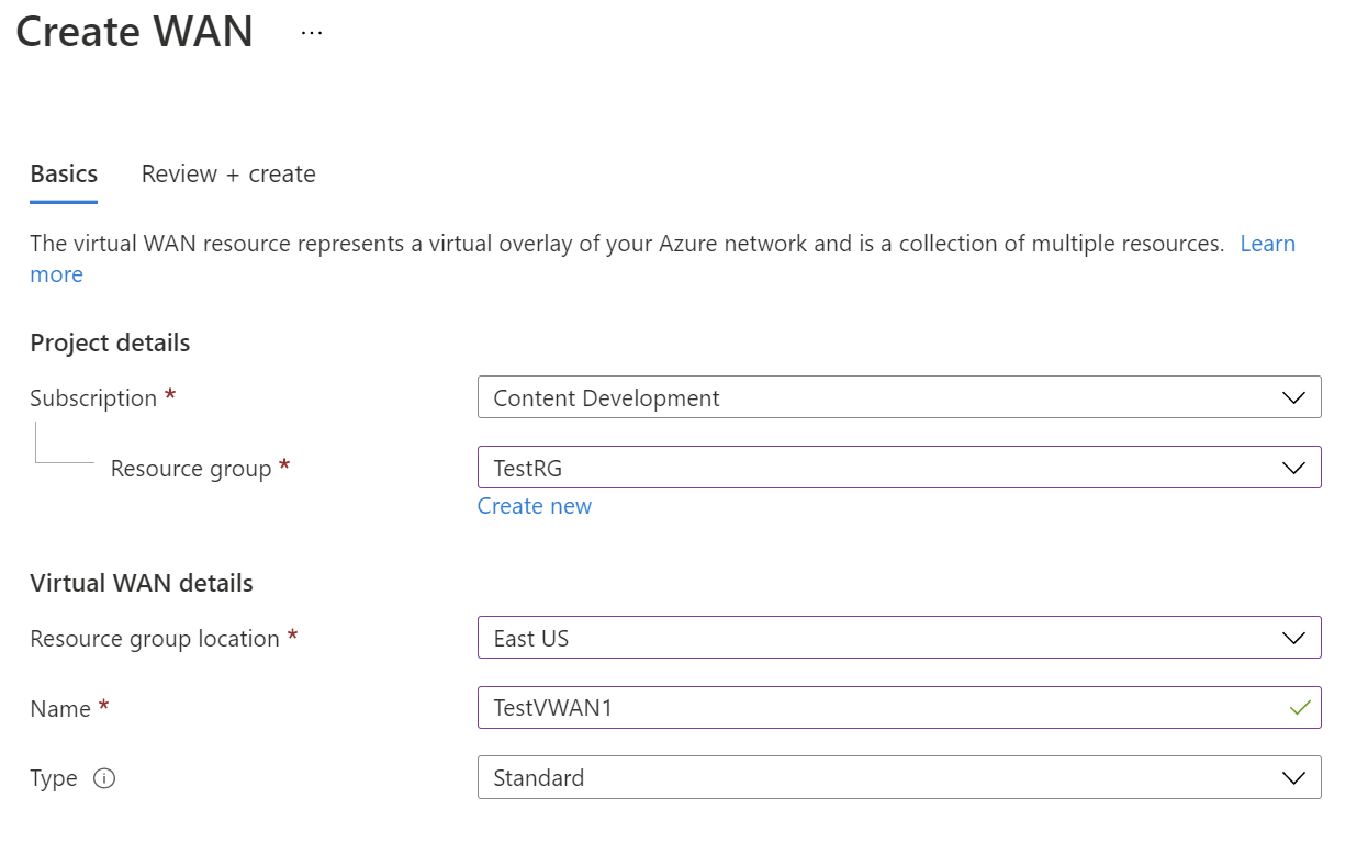 Azure Virtual WAN