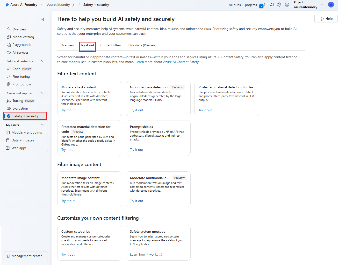 Azure AI Content Safety
