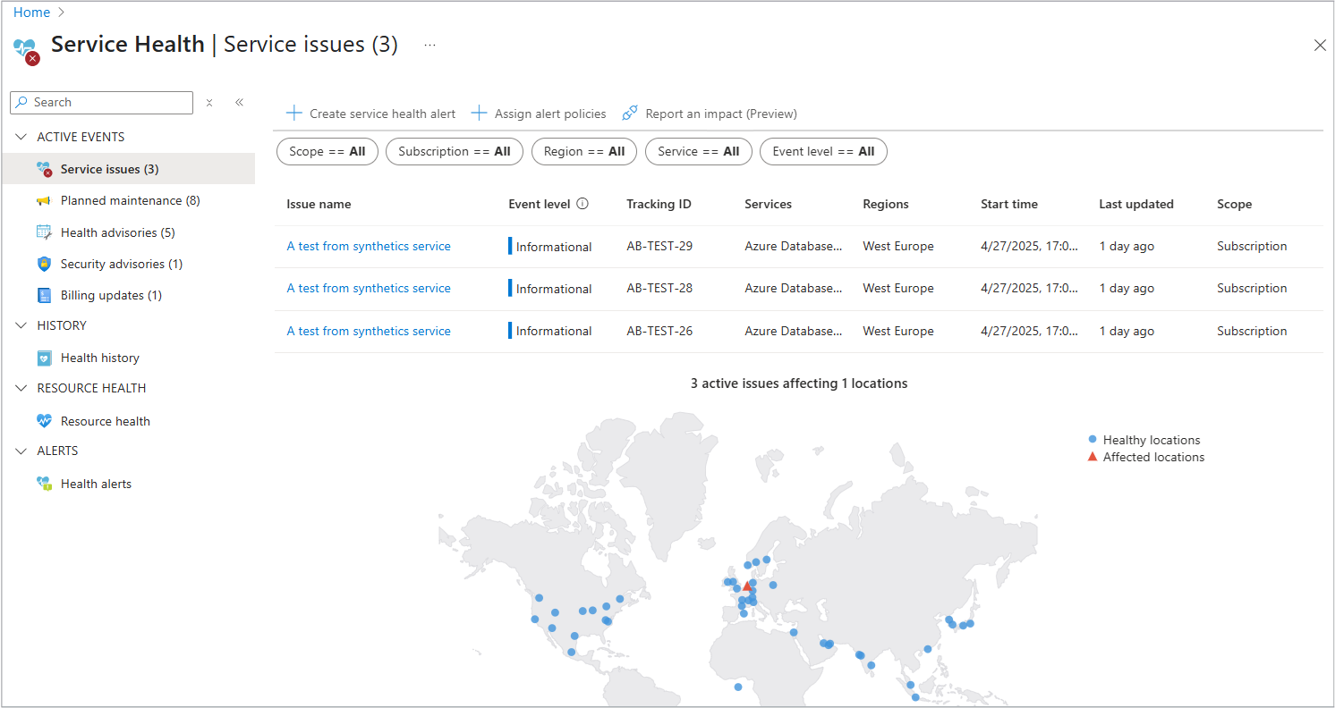 Azure Service Health